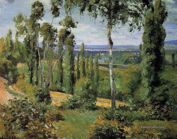  1874 - die Landschaft in der Nähe von Conflans Sainte Honorine 1874 Camille Pissarro